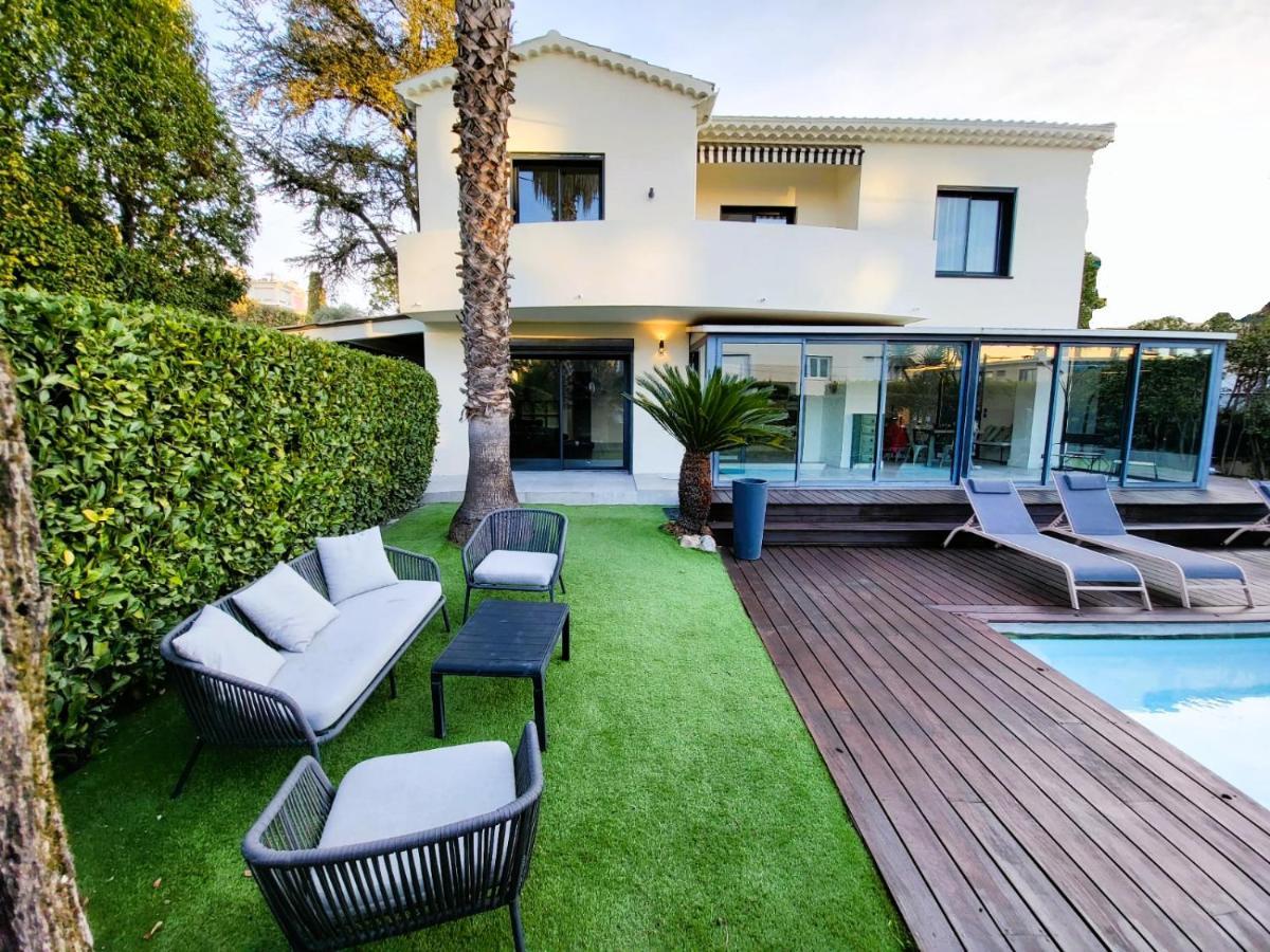 Villa Bel Air Cannes - 240M2 - Freshly Completely Renovated - Beach - Pool - No Party Allowed - No Bachelor-Ette Stay المظهر الخارجي الصورة